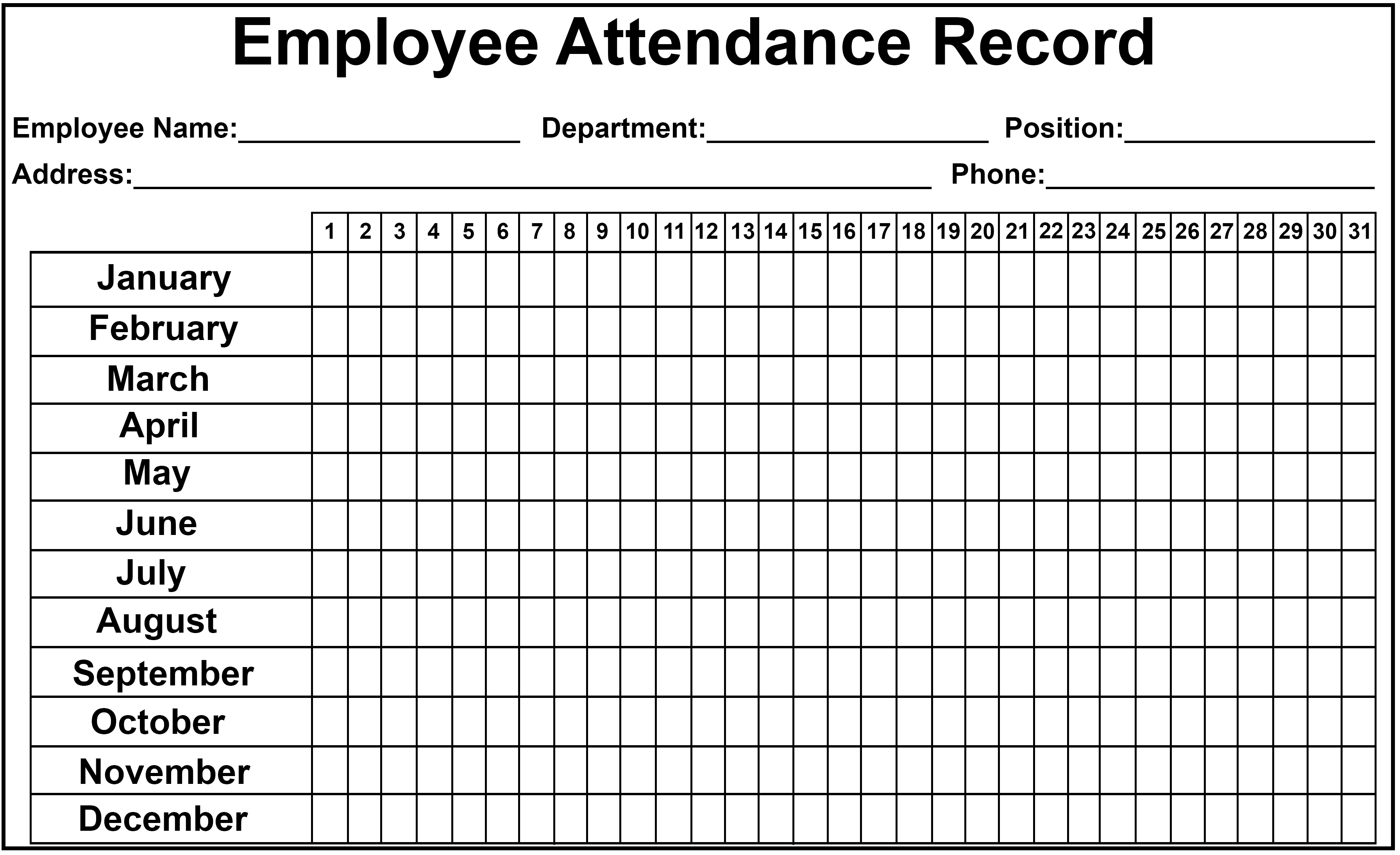 free school attendance tracker